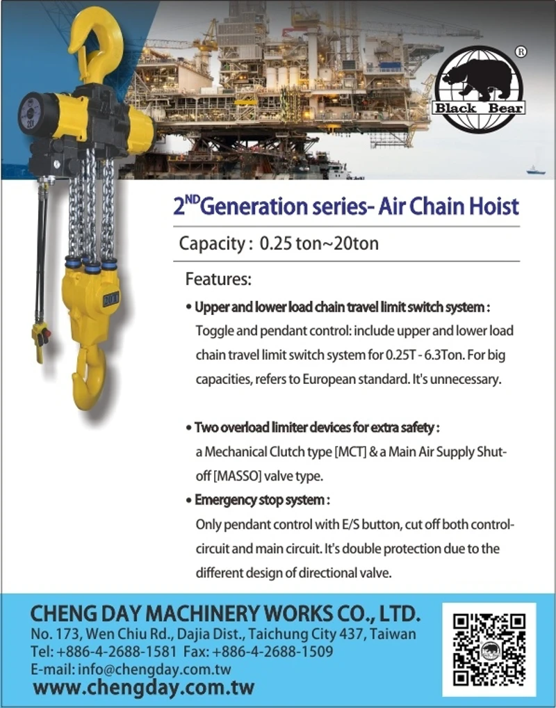 EDM-2ND Generation series- Air Chain Hoist